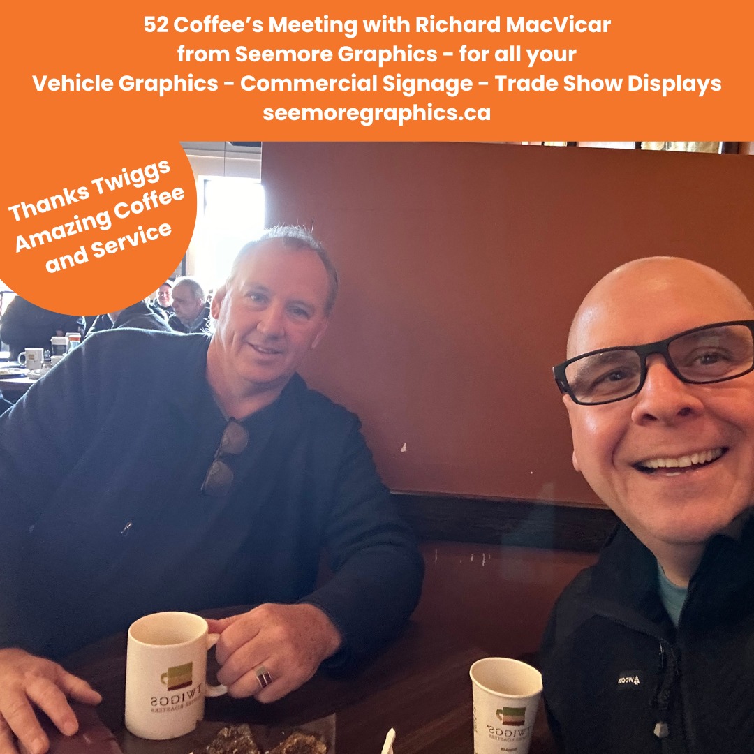 Paul Meyers and Richard MacVicar at a 52 Coffees meeting