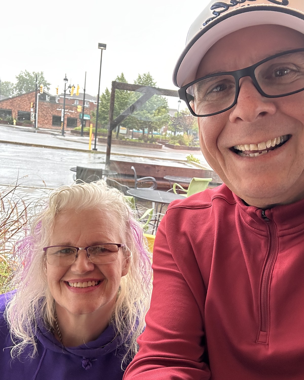 Paul Meyers and Donna Soutar Bilan at a FiftyTwoCoffees meeting