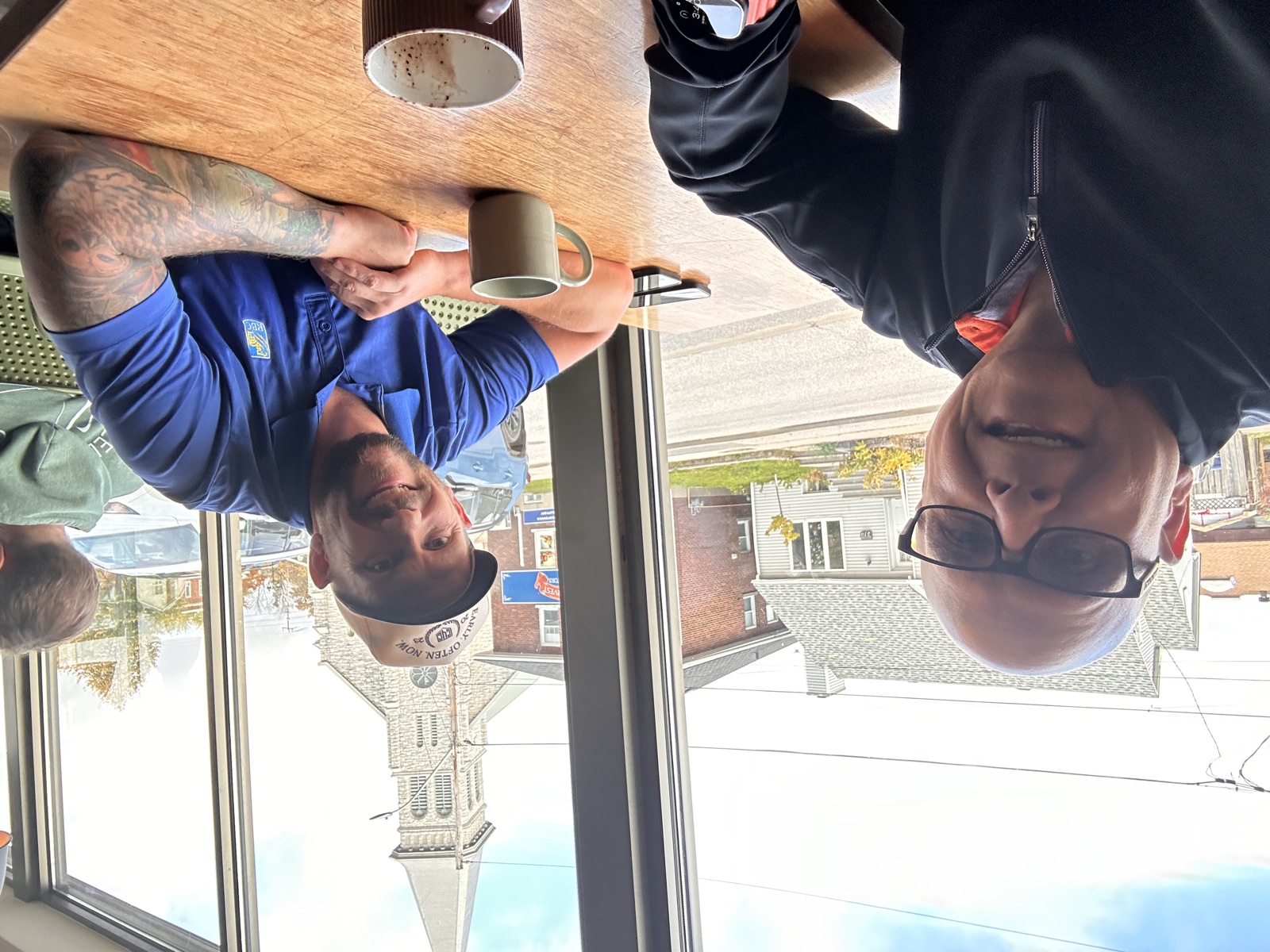 Paul Meyers and Ian Sagle at a FiftyTwoCoffees meeting